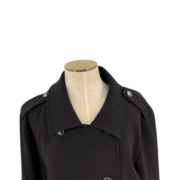 Universal Standard Nadia Military Jacket Crepe Jersey Black Plus Size 18‎ 20 - Picture 3 of 13